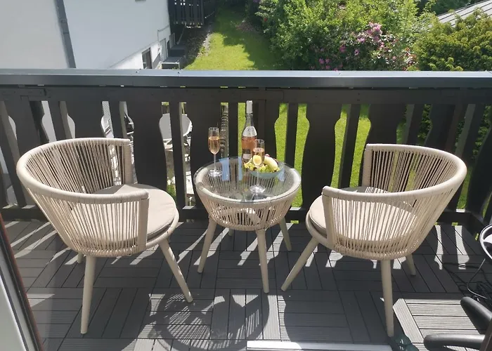 Astenperle II in Winterberg Infrarosauna, Massagesessel, Balkon